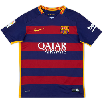2015-16 Barcelona Home Shirt - 6/10 - (M.Boys)