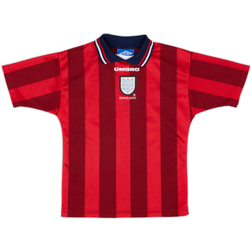 1997-99 England Away Shirt - 9/10 - (6-7 Years)