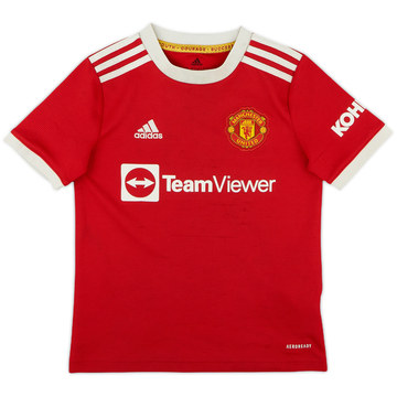 2021-22 Manchester United Home Shirt - 7/10 - (S.Boys)