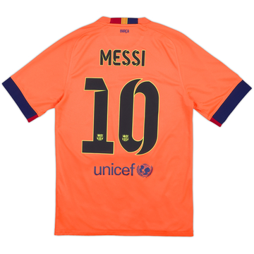 2014-15 Barcelona Away Shirt Messi #10 - 6/10 - (S)