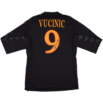 2009-10 Roma Match Issue Signed Third L/S Shirt Vucinic #9