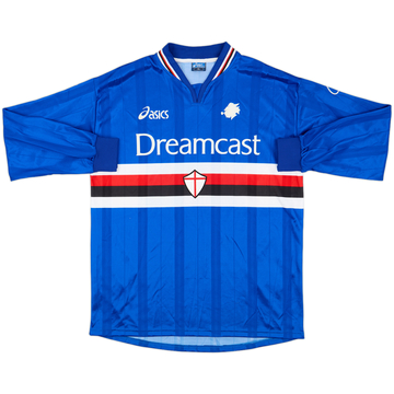 2000-01 Sampdoria Home L/S Shirt - 8/10 - (XL)