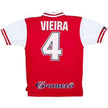 1996-98 Arsenal Home Shirt Vieira #4 - 8/10 - (S)
