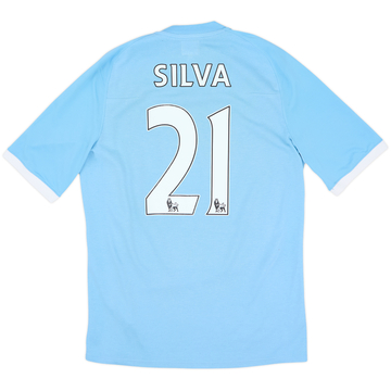 2010-11 Manchester City Home Shirt Silva #21 - 5/10 - (S)