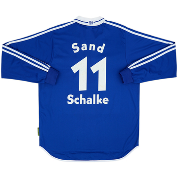 2000-01 Schalke Player Issue Home L/S Shirt Sand #11 - 6/10 - (L)