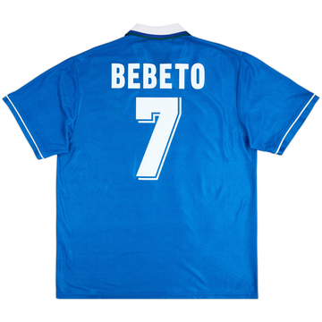 Camiseta de visitante de Brasil 1994-97 Bebeto #7 - 9/10 - (XL)