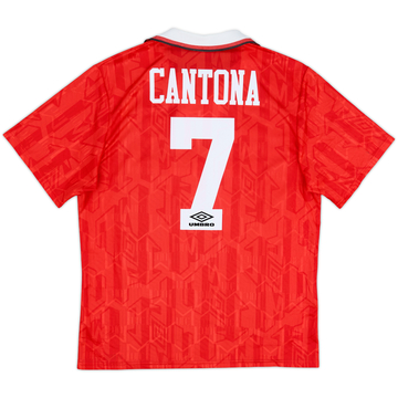 1992-94 Manchester United Home Shirt Cantona #7 - 8/10 - (L)