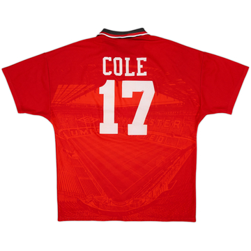 1994-96 Manchester United Home Shirt Cole #17 - 6/10 - (XL)