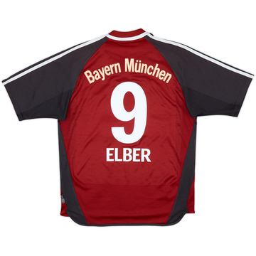 2001-02 Bayern Munich Home Shirt Elber #9 - 6/10 - (S)