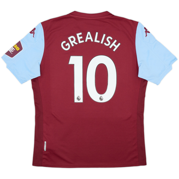 2019-20 Aston Villa Home Shirt Grealish #10 - 9/10 - (XL)