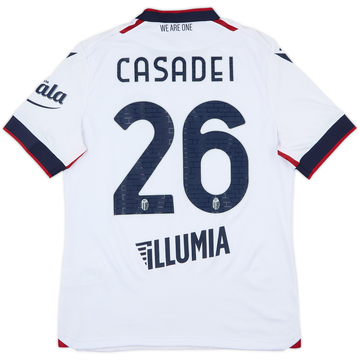 2021-22 Bologna Away Shirt Casadei #26 - 10/10 - (XL)
