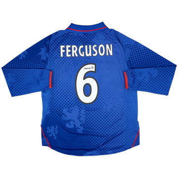2002-03 Rangers Home L/S Shirt Ferguson #6 - 8/10 - (L)