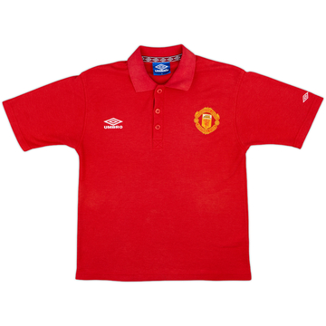 1998-99 Manchester United Umbro Polo Shirt - 8/10 - (S)