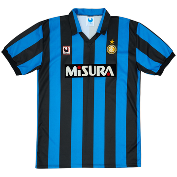 1990-91 Inter Milan Home Shirt - 9/10 - (L)