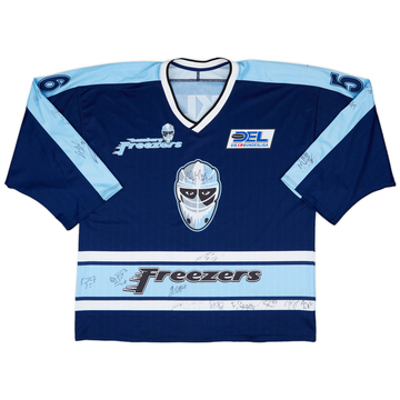 2002-03 Hamburg Freezers Niklas #56 'Signed' P&J Sport Away Jersey - 6/10 - (XL)