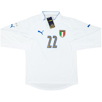 2003-04 Italy Player Issue Away L/S Shirt #22 (L)