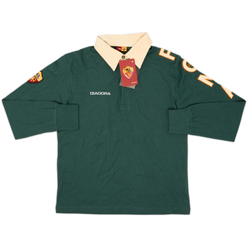 2004-05 Roma Diadora Polo L/S Shirt (M)