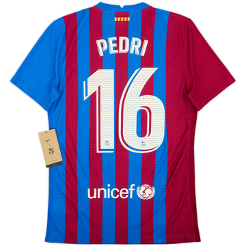 2021-22 Barcelona Authentic Home Shirt Pedri #16 (S)