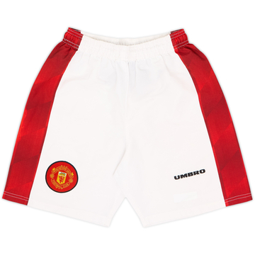 1996-98 Manchester United Home Shorts - 8/10 - (10-11 Years)