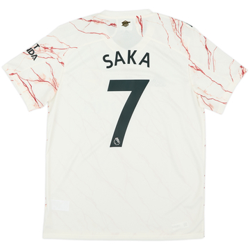 2020-21 Arsenal Away Shirt Saka #7 (L)
