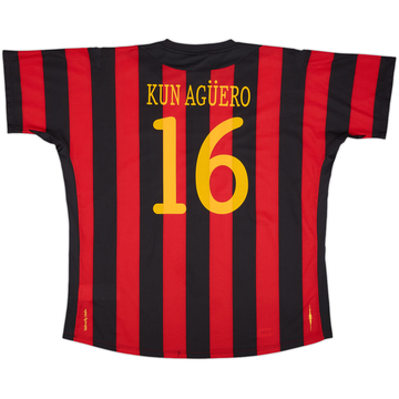 2011-12 Manchester City Away Shirt Kun Aguero #16 (XXL)