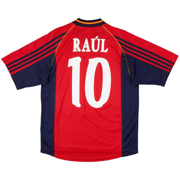1998-99 Spain Home Shirt Raul #10 - 8/10 - (M)