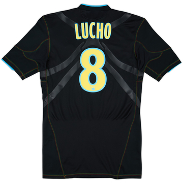 2010-11 Olympique Marseille Player Issue Techfit Third Shirt Lucho #8 (L)