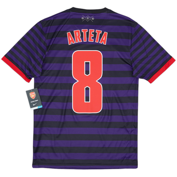 2012-13 Arsenal Away Shirt Arteta #8 (S)