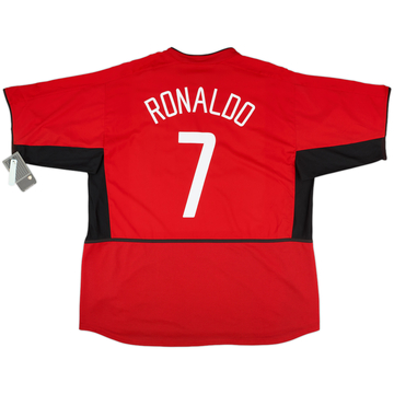 2002-04 Manchester United Home Shirt Ronaldo #7 (3XL)