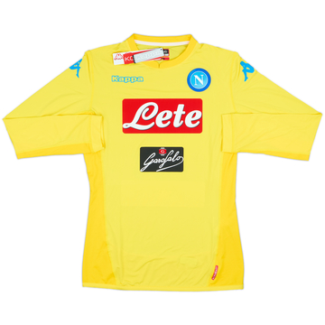 2017-18 Napoli Authentic Away L/S Shirt (XL)