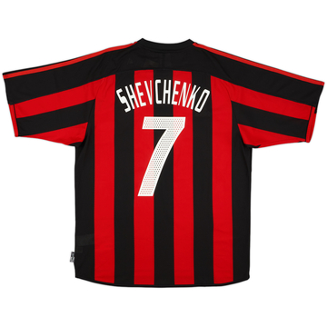2003-04 AC Milan Home Shirt Shevchenko #7 (M)