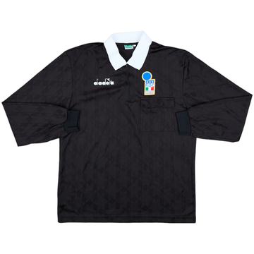 1990s Italy FIGC Diadora Referee L/S Shirt - 8/10 - (L)