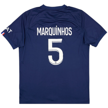2022-23 Paris Saint-Germain Home Shirt Marquinhos #5 - 7/10 - (L)