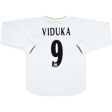 2000-02 Leeds United Home L/S Shirt Viduka #9 - 6/10 - (M)