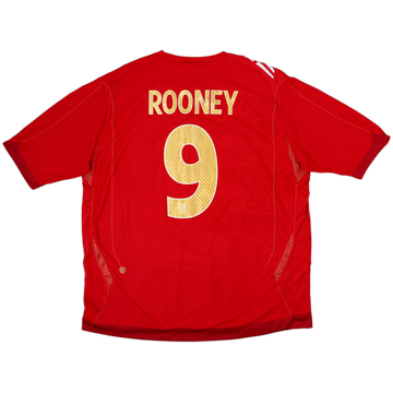 2006-08 England Away Shirt Rooney #9 - 6/10 - (XXL)