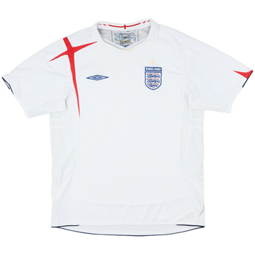 2005-07 England Home Shirt - 4/10 - (L)