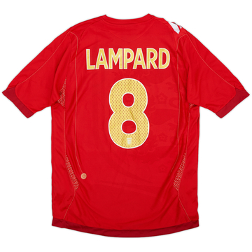 2006-08 England Away Shirt Lampard #8 - 8/10 - (S)