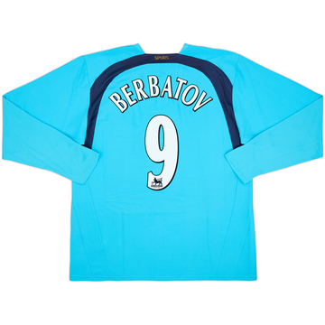 2006-07 Tottenham Away L/S Shirt Berbatov #9 - 7/10 - (XL)
