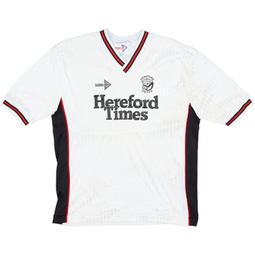 1989-90 Hereford United Home Shirt - 10/10 - (L)