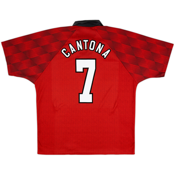 1996-98 Manchester United Home Shirt Cantona #7 - 6/10 - (XL)