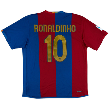 2006-07 Barcelona Home Shirt Ronaldinho #10 - 6/10 - (XL)