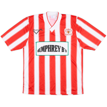 1990-91 Exeter City Match Issue Home Shirt #14