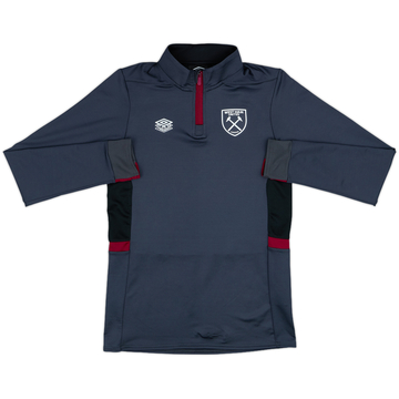 2017-18 West Ham Umbro 1/4 Zip Training Top - 10/10 - (XL.Boys)
