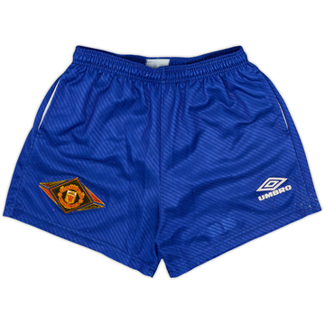 1994-96 Manchester United Umbro Training Shorts - 8/10 - (L.Boys)