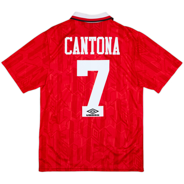 1992-94 Manchester United Home Shirt Cantona #7 - 6/10 - (S)