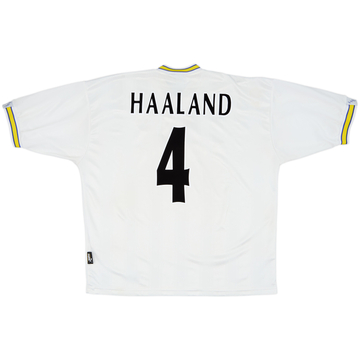 1996-98 Leeds United Home Shirt Haaland #4 - 7/10 - (XL)