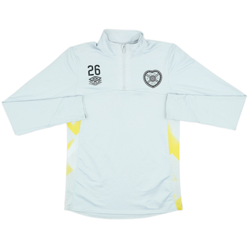2018-19 Hearts Player Issue Umbro 1/4 Zip Training Top #26 - 7/10 - (S)