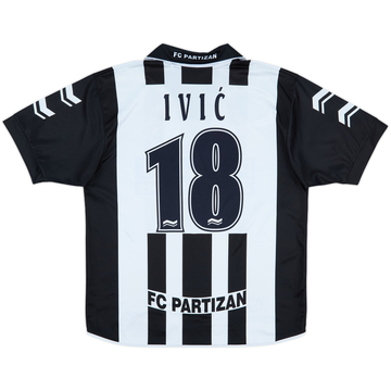 2001-02 FK Partizan Fan Shirt Ivic #18 - 9/10 - (L)