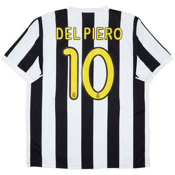2009-10 Juventus Home Shirt Del Piero #10 - 6/10 - (L)