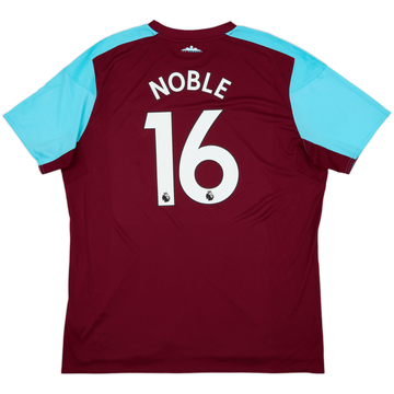 2017-18 West Ham Home Shirt Noble #16 - 9/10 - (3XL)